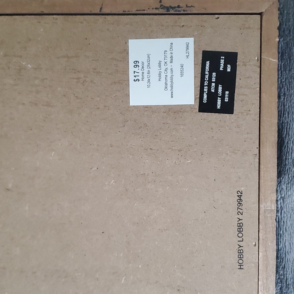 Teepee Picture Wood Metal Yarn - Picture 3 of 3